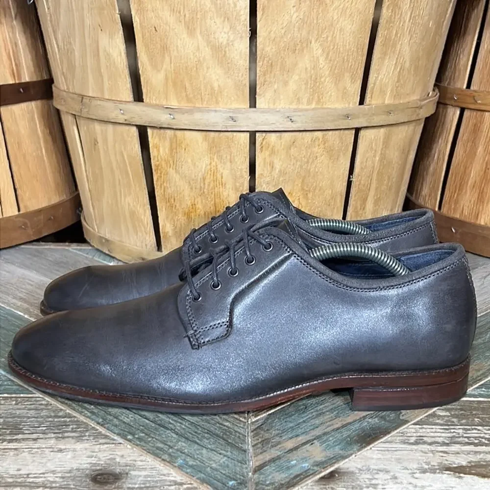 Cole Haan Warner Grand Postman Burnished Gray Leather Oxfords Shoes Mens 9.5
